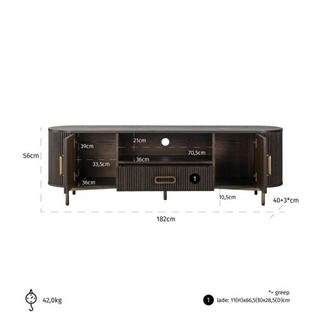 Richmond Interiors RICHMOND szafka RTV LUXOR Richmond Interiors RICHMOND szafka RTV LUXOR