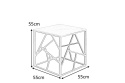 HALMAR ława UNIVERSE 2 KWADRAT popielaty marmur / czarny - stolik okolicznościowy - blat szary marmur, stelaż czarny metalowy HALMAR ława UNIVERSE 2 KWADRAT popielaty marmur / czarny - stolik okolicznościowy - blat szary marmur, stelaż czarny metalowy