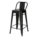 HOKER KRZESŁO BAROWE Paris Back short 66 cm CZARNY insp. Tolix D2.DESIGN METALOWY Z OPARCIEM I PODNÓŻKIEM MOŻNA SZTAPLOWAĆ HOKER KRZESŁO BAROWE Paris Back short 66 cm CZARNY insp. Tolix D2.DESIGN METALOWY Z OPARCIEM I PODNÓŻKIEM MOŻNA SZTAPLOWAĆ