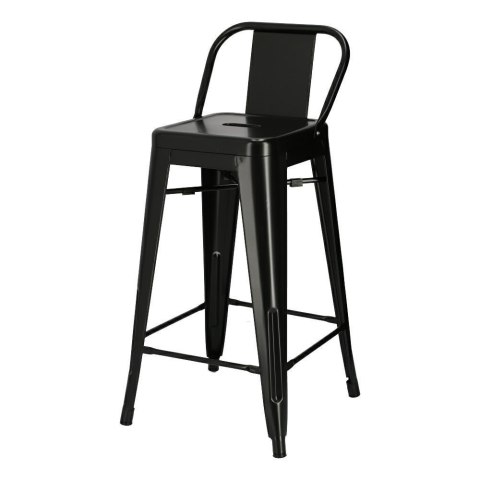 HOKER KRZESŁO BAROWE Paris Back short 66 cm CZARNY insp. Tolix D2.DESIGN METALOWY Z OPARCIEM I PODNÓŻKIEM MOŻNA SZTAPLOWAĆ HOKER KRZESŁO BAROWE Paris Back short 66 cm CZARNY insp. Tolix D2.DESIGN METALOWY Z OPARCIEM I PODNÓŻKIEM MOŻNA SZTAPLOWAĆ