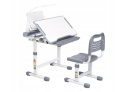 Fun Desk BIURKO KRZESEŁKO REGULOWANE + LAMPKA I STOJAK NA KSIĄŻKI - ZESTAW Cubby VANDA Grey Fun Desk BIURKO KRZESEŁKO REGULOWANE + LAMPKA I STOJAK NA KSIĄŻKI - ZESTAW Cubby VANDA Grey