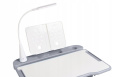 Fun Desk BIURKO KRZESEŁKO REGULOWANE + LAMPKA I STOJAK NA KSIĄŻKI - ZESTAW Cubby VANDA Grey Fun Desk BIURKO KRZESEŁKO REGULOWANE + LAMPKA I STOJAK NA KSIĄŻKI - ZESTAW Cubby VANDA Grey