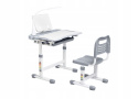 Fun Desk BIURKO KRZESEŁKO REGULOWANE + LAMPKA I STOJAK NA KSIĄŻKI - ZESTAW Cubby VANDA Grey Fun Desk BIURKO KRZESEŁKO REGULOWANE + LAMPKA I STOJAK NA KSIĄŻKI - ZESTAW Cubby VANDA Grey