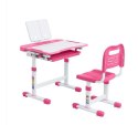 Fun Desk BIURKO KRZESEŁKO REGULOWANE + LAMPKA I STOJAK NA KSIĄŻKI - ZESTAW Cubby VANDA PINK Fun Desk BIURKO KRZESEŁKO REGULOWANE + LAMPKA I STOJAK NA KSIĄŻKI - ZESTAW Cubby VANDA PINK
