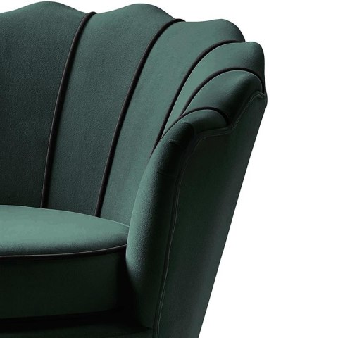 Halmar ANGELO fotel wypoczynkowy ciemny zielony/ czarny materiał: tkanina - velvet / stal malowana proszkowo Halmar ANGELO fotel wypoczynkowy ciemny zielony/ czarny materiał: tkanina - velvet / stal malowana proszkowo