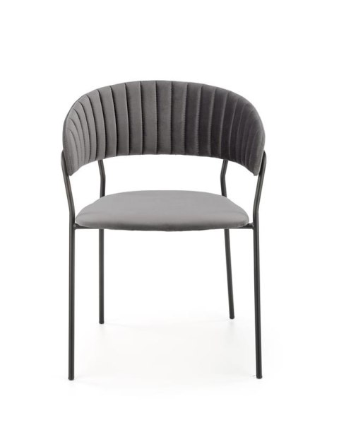 Halmar K426 krzesło popielaty, ( szary ) materiał: tkanina velvet / stal malowana proszkowo Halmar K426 krzesło popielaty, ( szary ) materiał: tkanina velvet / stal malowana proszkowo