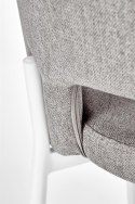 Halmar K486 krzesło do jadalni popiel, materiał: tkanina / stal malowan