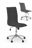 Halmar PORTOS fotel obrotowy pracowniczy czarny, mechanizm TILT, materiał ekoskóra Halmar PORTOS fotel obrotowy pracowniczy czarny, mechanizm TILT, materiał ekoskóra