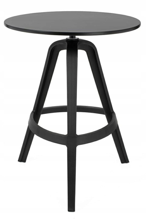 King Home Stół MIRA 60 okrągły fi60 cm czarny tworzywo PP stabilny i lekki do domu i do lokalu King Home Stół MIRA 60 okrągły fi60 cm czarny tworzywo PP stabilny i lekki do domu i do lokalu