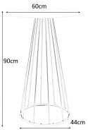 King Home Stolik barowy GLAM 60 okrągły fi60 cm blat MDF Biały mat podstawa metal chromowany Złoty King Home Stolik barowy GLAM 60 okrągły fi60 cm blat MDF Biały mat podstawa metal chromowany Złoty