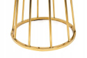 King Home Stolik barowy GLAM 60 okrągły fi60 cm blat MDF Biały mat podstawa metal chromowany Złoty King Home Stolik barowy GLAM 60 okrągły fi60 cm blat MDF Biały mat podstawa metal chromowany Złoty