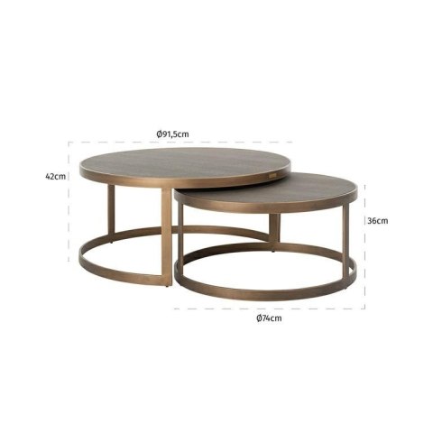 Richmond Interiors RICHMOND stolik kawowy BLOOMINGVILLE - zestaw Richmond Interiors RICHMOND stolik kawowy BLOOMINGVILLE - zestaw
