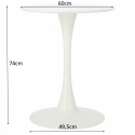 Simplet Stół Simplet Skinny okrągły White 60cm biały blat MDF lakierowany noga metal malowany Simplet Stół Simplet Skinny okrągły White 60cm biały blat MDF lakierowany noga metal malowany