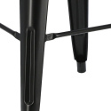 D2.DESIGN Hoker Stołek barowy Paris 66cm czarny inspirowany Tolix metal malowany proszkowo wykonany ręcznie D2.DESIGN Hoker Stołek barowy Paris 66cm czarny inspirowany Tolix metal malowany proszkowo wykonany ręcznie