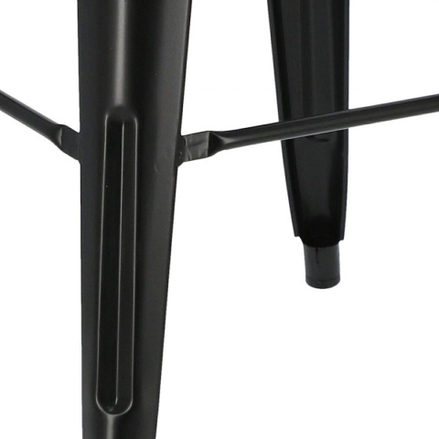 D2.DESIGN Hoker Stołek barowy Paris 66cm czarny inspirowany Tolix metal malowany proszkowo wykonany ręcznie D2.DESIGN Hoker Stołek barowy Paris 66cm czarny inspirowany Tolix metal malowany proszkowo wykonany ręcznie
