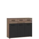 Forte CHILLY TOKK231-N09 Komoda z półkami i szufladami Forte CHILLY TOKK231-N09 Komoda z półkami i szufladami
