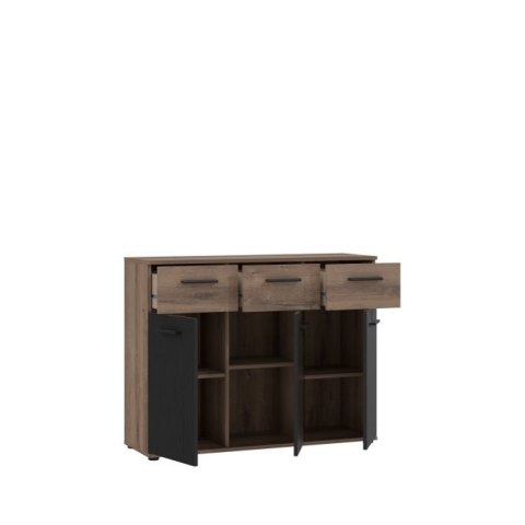 Forte CHILLY TOKK231-N09 Komoda z półkami i szufladami Forte CHILLY TOKK231-N09 Komoda z półkami i szufladami