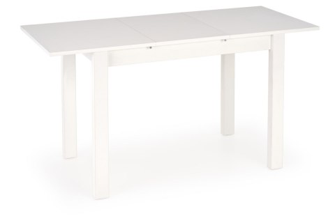 HALMAR stół GINO prostokątny rozkładany 100-135x60 płyta meblowa okleinowana blat - biały, nogi - biały do kuchni do jadalni HALMAR stół GINO prostokątny rozkładany 100-135x60 płyta meblowa okleinowana blat - biały, nogi - biały do kuchni do jadalni
