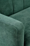 SOFA KANAPA ROZKŁADANA ARMANDO Halmar tapicerowana CIEMNO ZIELONA tkanina VELVET stal malowana proszkowo DEKORACYJNE PRZESZYCIA SOFA KANAPA ROZKŁADANA ARMANDO Halmar tapicerowana CIEMNO ZIELONA tkanina VELVET stal malowana proszkowo DEKORACYJNE PRZESZYCIA