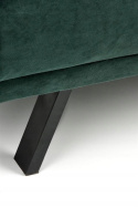 SOFA KANAPA ROZKŁADANA ARMANDO Halmar tapicerowana CIEMNO ZIELONA tkanina VELVET stal malowana proszkowo DEKORACYJNE PRZESZYCIA SOFA KANAPA ROZKŁADANA ARMANDO Halmar tapicerowana CIEMNO ZIELONA tkanina VELVET stal malowana proszkowo DEKORACYJNE PRZESZYCIA