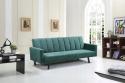 SOFA KANAPA ROZKŁADANA ARMANDO Halmar tapicerowana CIEMNO ZIELONA tkanina VELVET stal malowana proszkowo DEKORACYJNE PRZESZYCIA SOFA KANAPA ROZKŁADANA ARMANDO Halmar tapicerowana CIEMNO ZIELONA tkanina VELVET stal malowana proszkowo DEKORACYJNE PRZESZYCIA