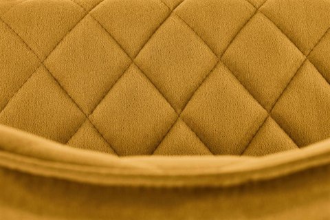 Halmar K450 krzesło musztardowy, materiał: tkanina velvet / stal Halmar K450 krzesło musztardowy, materiał: tkanina velvet / stal
