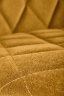Halmar K450 krzesło musztardowy, materiał: tkanina velvet / stal Halmar K450 krzesło musztardowy, materiał: tkanina velvet / stal