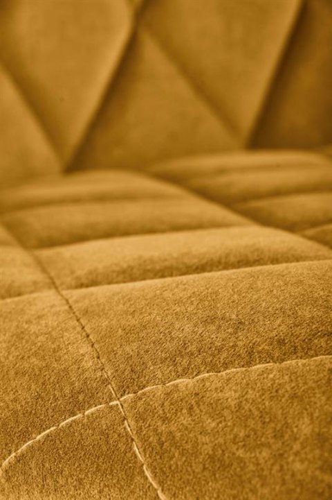 Halmar K450 krzesło musztardowy, materiał: tkanina velvet / stal Halmar K450 krzesło musztardowy, materiał: tkanina velvet / stal
