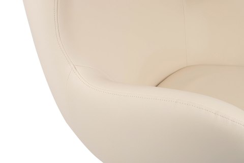 King Home Fotel EGG SZEROKI PU beżowy ekoskóra podstawa stal polerowana obrotowy bujany funkcja bujania King Home Fotel EGG SZEROKI PU beżowy ekoskóra podstawa stal polerowana obrotowy bujany funkcja bujania