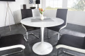 King Home Stół TULIP PREMIUM 120 okrągły biały - MDF połysk metal lakierowany proszkowo do domu i do lokalu King Home Stół TULIP PREMIUM 120 okrągły biały - MDF połysk metal lakierowany proszkowo do domu i do lokalu