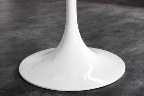 King Home Stół TULIP PREMIUM 120 okrągły biały - MDF połysk metal lakierowany proszkowo do domu i do lokalu King Home Stół TULIP PREMIUM 120 okrągły biały - MDF połysk metal lakierowany proszkowo do domu i do lokalu