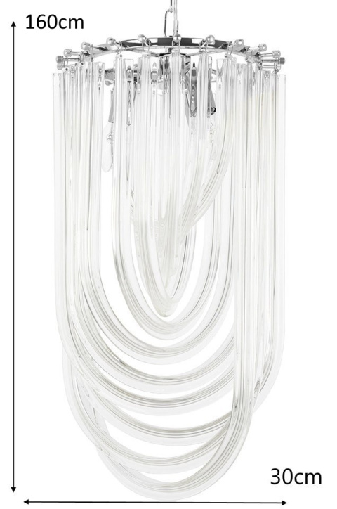 LAMPA wisząca MURANO L ZŁOTA - E14 wykonana z drobnych łańcuszków oplatających żródło światła King Home LAMPA wisząca MURANO L ZŁOTA - E14 wykonana z drobnych łańcuszków oplatających żródło światła King Home