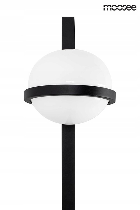 Moosee MOOSEE Kinkiet lampa ścienna LED PLANT WALL czarna metal klosz szklany biały na dole stelaża doniczka Moosee MOOSEE Kinkiet lampa ścienna LED PLANT WALL czarna metal klosz szklany biały na dole stelaża doniczka