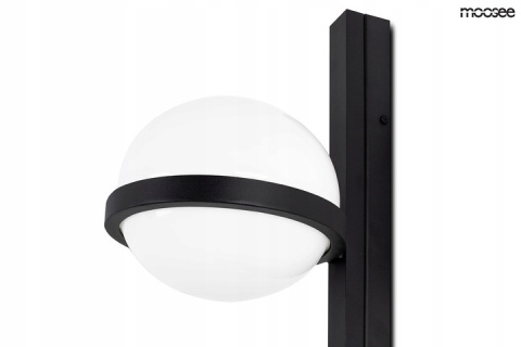Moosee MOOSEE Kinkiet lampa ścienna LED PLANT WALL czarna metal klosz szklany biały na dole stelaża doniczka Moosee MOOSEE Kinkiet lampa ścienna LED PLANT WALL czarna metal klosz szklany biały na dole stelaża doniczka