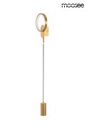 LAMPA ŚCIENNA KINKIET LED + E27 COMO metal ZŁOTA Moosee MOOSEE górny klosz posiada wbudowane źródło światła LED LAMPA ŚCIENNA KINKIET LED + E27 COMO metal ZŁOTA Moosee MOOSEE górny klosz posiada wbudowane źródło światła LED