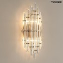 KINKIET LAMPA ŚCIENNA PALAZZO Moosee MOOSEE ZŁOTA metal SZKŁO kryształowe TRANSPARENTNE 2xE14 KINKIET LAMPA ŚCIENNA PALAZZO Moosee MOOSEE ZŁOTA metal SZKŁO kryształowe TRANSPARENTNE 2xE14