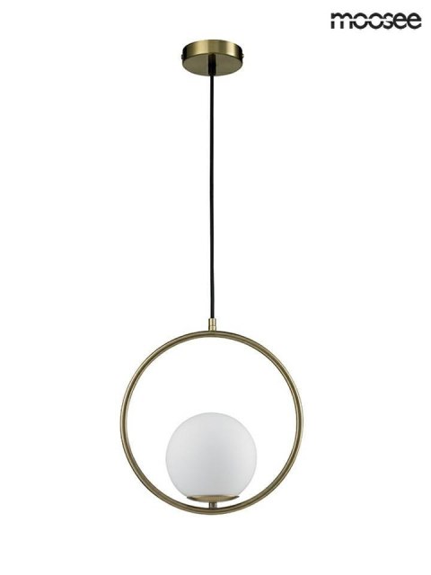 Moosee MOOSEE lampa wisząca AURELIA 30 złota metal kulisty klosz z mlecznego szkła E14 Moosee MOOSEE lampa wisząca AURELIA 30 złota metal kulisty klosz z mlecznego szkła E14