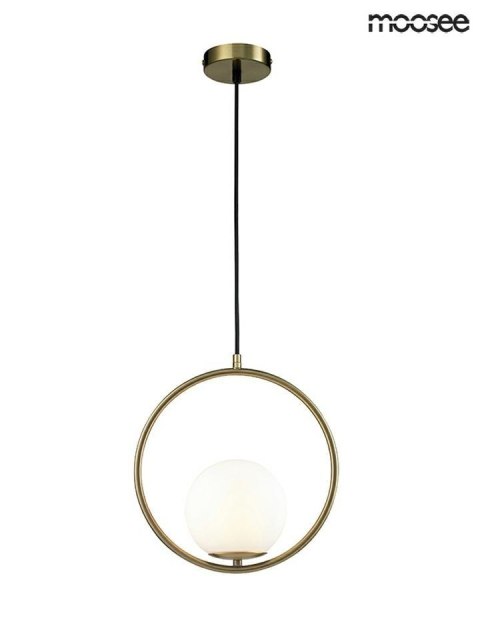 Moosee MOOSEE lampa wisząca AURELIA 30 złota metal kulisty klosz z mlecznego szkła E14 Moosee MOOSEE lampa wisząca AURELIA 30 złota metal kulisty klosz z mlecznego szkła E14