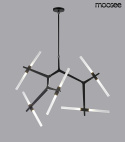 LAMPA WISZĄCA CANDELABR 10 metalowa CZARNA klosze SZKŁO MOŻNA REGULOWAĆ Moosee MOOSEE LAMPA WISZĄCA CANDELABR 10 metalowa CZARNA klosze SZKŁO MOŻNA REGULOWAĆ Moosee MOOSEE