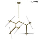 LAMPA WISZĄCA CANDELABR 10 ZŁOTA metal KLOSZE SZKLANE można regulować 10xG9 Moosee MOOSEE LAMPA WISZĄCA CANDELABR 10 ZŁOTA metal KLOSZE SZKLANE można regulować 10xG9 Moosee MOOSEE