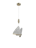 Moosee MOOSEE lampa wisząca LED BUTTERFLY M złota metal skrzydła szkło kryształowe - motyl