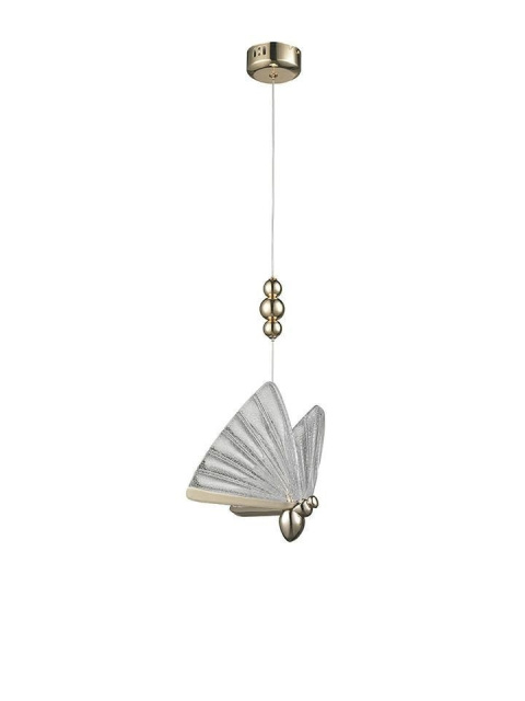 LAMPA WISZĄCA LED BUTTERFLY M Moosee MOOSEE ZŁOTA ALUMINIUM skrzydła szkło kryształowe - MOTYL LAMPA WISZĄCA LED BUTTERFLY M Moosee MOOSEE ZŁOTA ALUMINIUM skrzydła szkło kryształowe - MOTYL