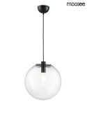 Moosee MOOSEE lampa wisząca SANDRA 30 czarna metal klosz w kształcie kuli wyykonano ze szkła transparentnego E27 Moosee MOOSEE lampa wisząca SANDRA 30 czarna metal klosz w kształcie kuli wyykonano ze szkła transparentnego E27
