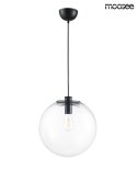 Moosee MOOSEE lampa wisząca SANDRA 30 czarna metal klosz w kształcie kuli wyykonano ze szkła transparentnego E27 Moosee MOOSEE lampa wisząca SANDRA 30 czarna metal klosz w kształcie kuli wyykonano ze szkła transparentnego E27