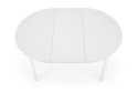 HALMAR stół RINGO kolor blat płyta meblowa okleinowana - biały nogi MDF okleinowany - biały (102-142x102x76 cm) HALMAR stół RINGO kolor blat płyta meblowa okleinowana - biały nogi MDF okleinowany - biały (102-142x102x76 cm)