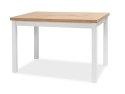 SIGNAL STÓŁ PROSTOKĄTNY ADAM BLAT PŁYTA LAMINOWANA DĄB LANCELOT / STELAŻ MDF BIAŁY MAT 100x60