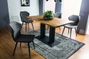 SIGNAL STÓŁ SAURON PROSTOKĄTNY OKLEINA NATURALNA DĄB / STELAŻ METAL CZARNY150x90