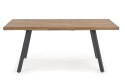 STÓŁ PROSTOKĄTNY ROZKŁADANY BERLIN 140-180 cm HALMAR blat MDF laminowany - ORZECH MIODOWY stelaż stal malowana - CZARNY STÓŁ PROSTOKĄTNY ROZKŁADANY BERLIN 140-180 cm HALMAR blat MDF laminowany - ORZECH MIODOWY stelaż stal malowana - CZARNY