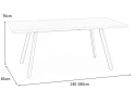 STÓŁ PROSTOKĄTNY ROZKŁADANY BERLIN 140-180 cm HALMAR blat MDF laminowany - ORZECH MIODOWY stelaż stal malowana - CZARNY STÓŁ PROSTOKĄTNY ROZKŁADANY BERLIN 140-180 cm HALMAR blat MDF laminowany - ORZECH MIODOWY stelaż stal malowana - CZARNY