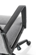 Halmar PIETRO fotel obrotowy, popielaty - szare krzesło biurowe do biurka, pracowni, gabinetu, TILT